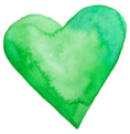 Green heart, what it rejects becomes it's color